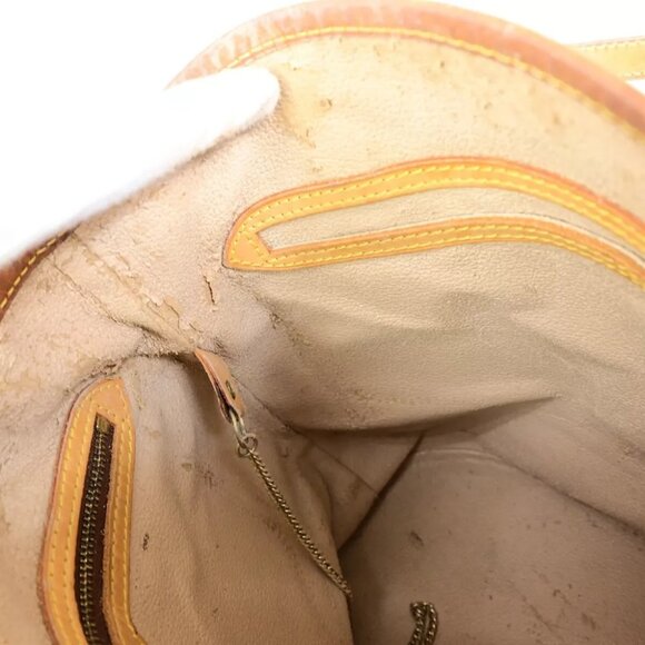 LOUIS VUITTON BUCKET PM Shoulder Tote Bag Monogram Leather Brown M42238 31FA771 - Picture 11 of 13